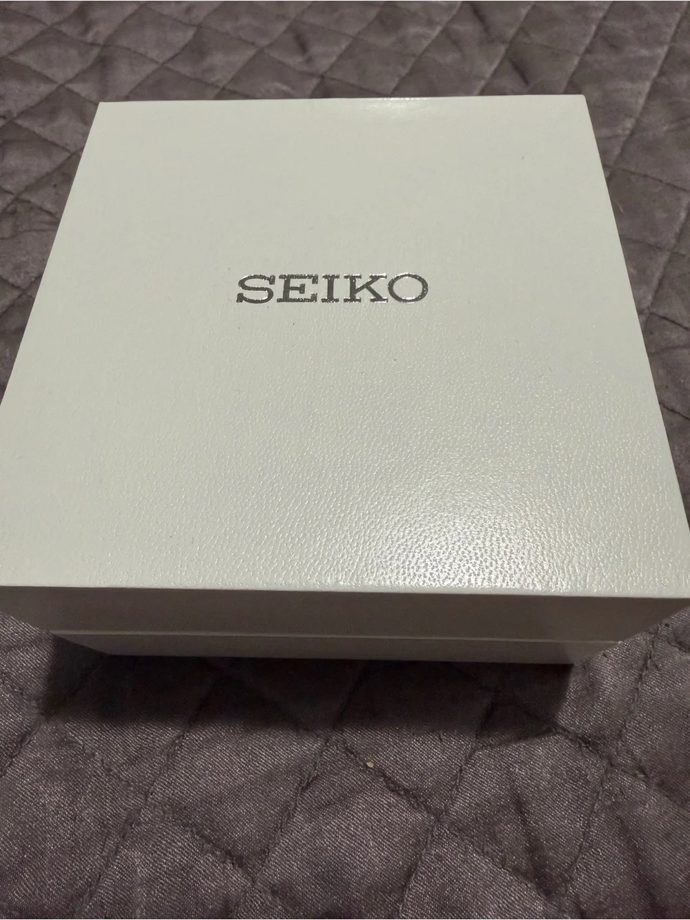 Seiko Silver Stainless Steel Watch with Brown Dial